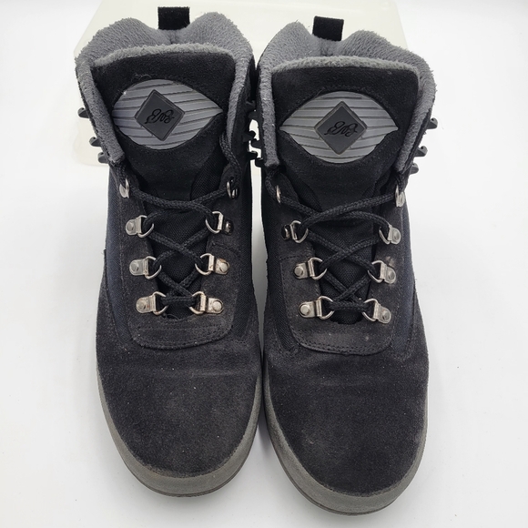 Womens Eddie Bauer Snow Trekker Boots Thinsulate Size 9 Black - Picture 1 of 8